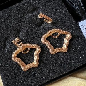 Versace la medusa curve earrings